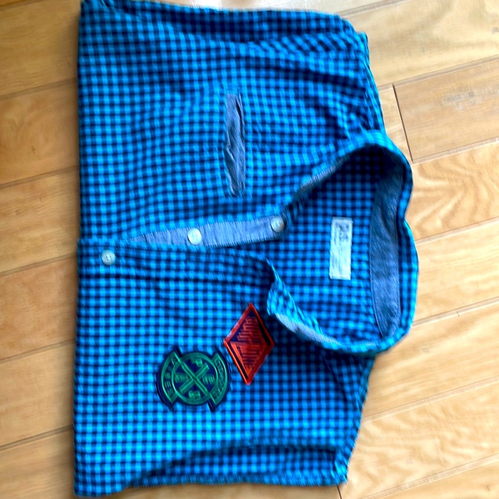 Boys button down short sleeved shirt